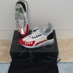 VERSACE Cross Chainer Womens Trainers Sneakers